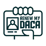 hand holding a DACA card